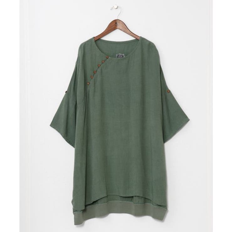 カーキ | 【チャイハネ】バラカシンメンズトップス | アミナコレクション