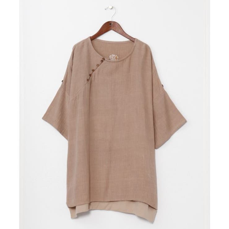 ライトベージュ | 【チャイハネ】バラカシンメンズトップス | アミナコレクション