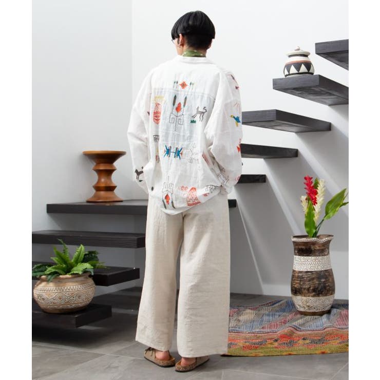 【チャイハネ】ラジャラン刺繍メンズシャツ | アミナコレクション | 詳細画像24 