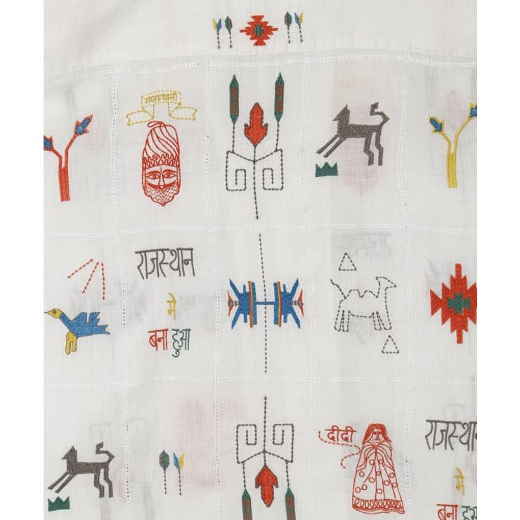 【チャイハネ】ラジャラン刺繍メンズシャツ | アミナコレクション | 詳細画像8 