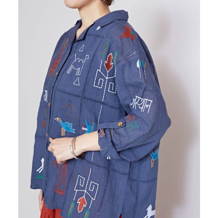 【チャイハネ】ラジャラン刺繍シャツ | アミナコレクション  | 詳細画像15 