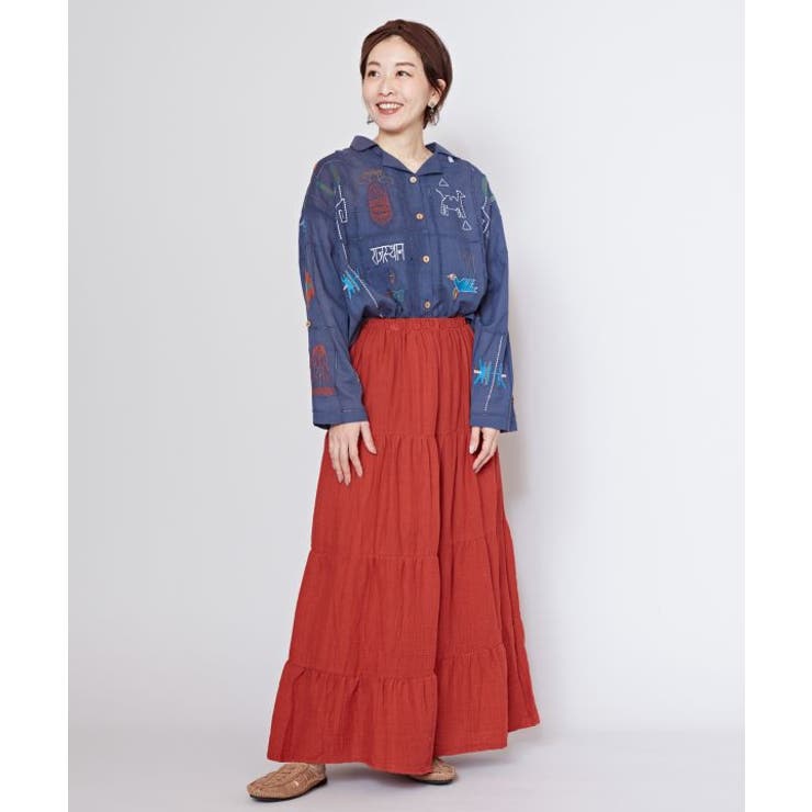 【チャイハネ】ラジャラン刺繍シャツ | アミナコレクション  | 詳細画像4 