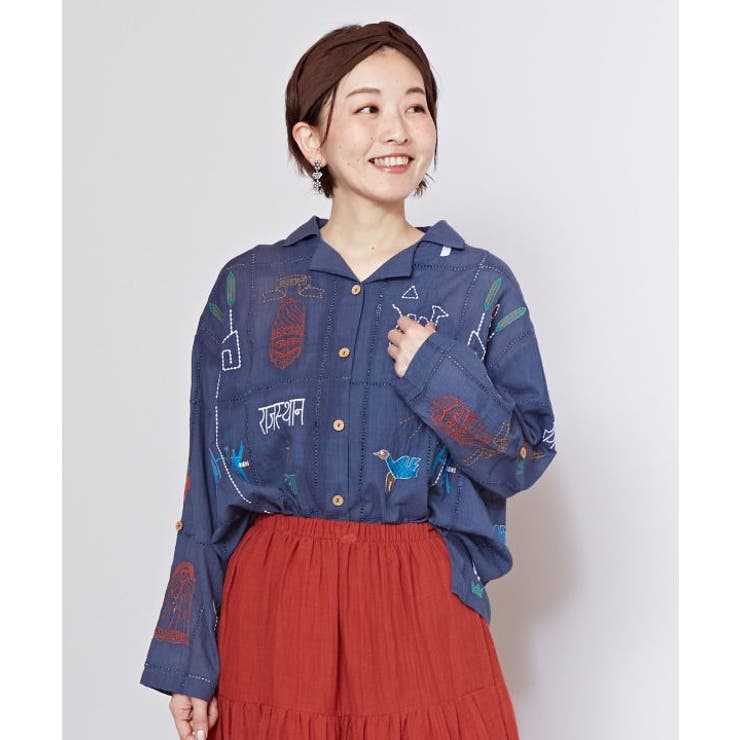 【チャイハネ】ラジャラン刺繍シャツ | アミナコレクション  | 詳細画像6 