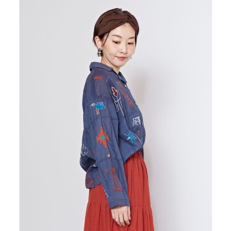 【チャイハネ】ラジャラン刺繍シャツ | アミナコレクション  | 詳細画像8 