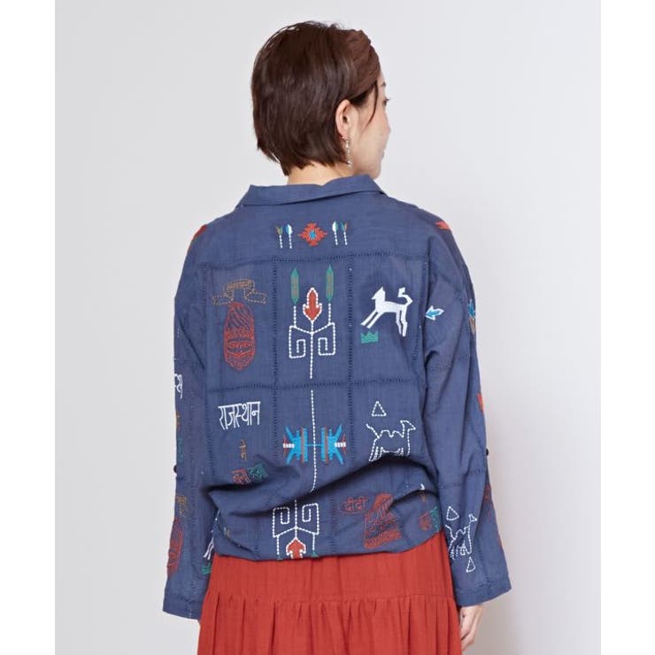 【チャイハネ】ラジャラン刺繍シャツ | アミナコレクション  | 詳細画像9 