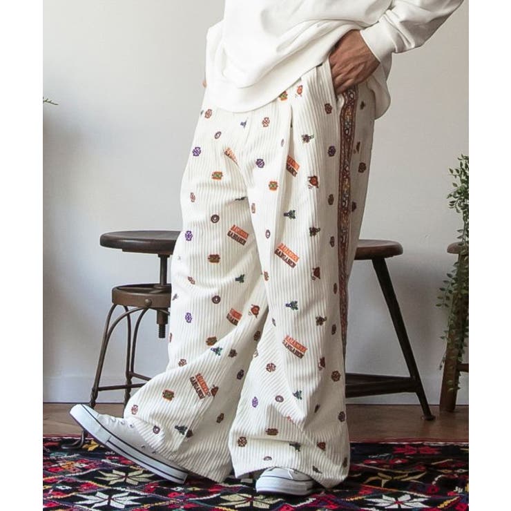 ホワイト | 【チャイハネ】ジャーティメンズパンツ | アミナコレクション