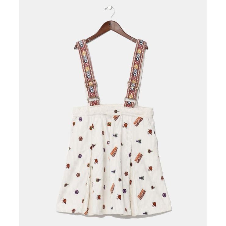 ホワイト | 【チャイハネ】ジャーティショートジャンパースカート | アミナコレクション 