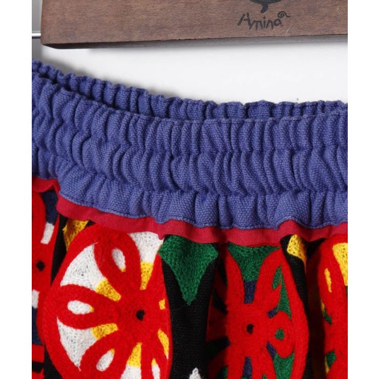 【チャイハネ】スンダナ刺繍ミニスカート | アミナコレクション  | 詳細画像4 