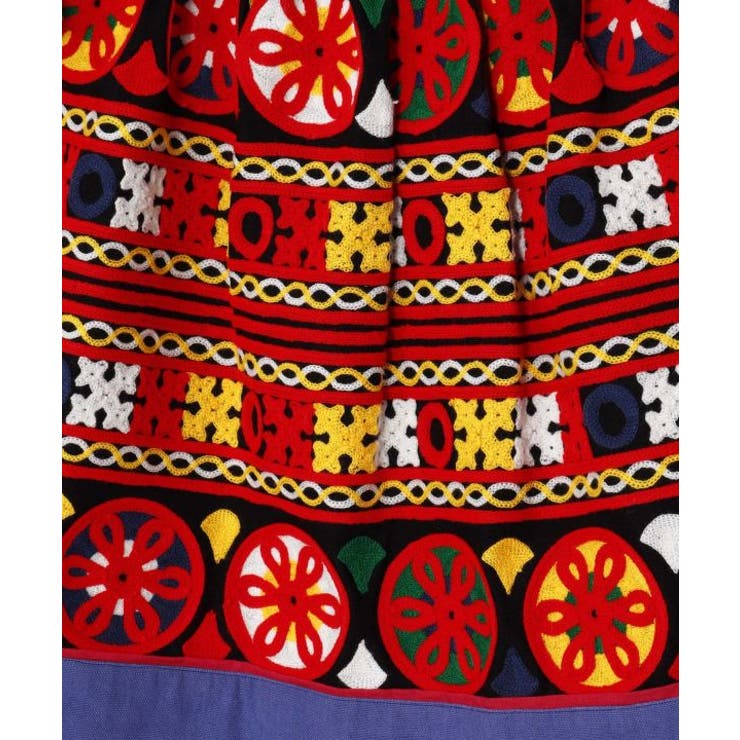 【チャイハネ】スンダナ刺繍ミニスカート | アミナコレクション  | 詳細画像5 