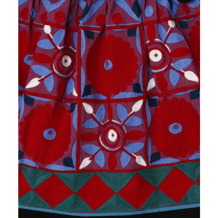 【チャイハネ】スンダナ刺繍ミニスカート | アミナコレクション  | 詳細画像9 