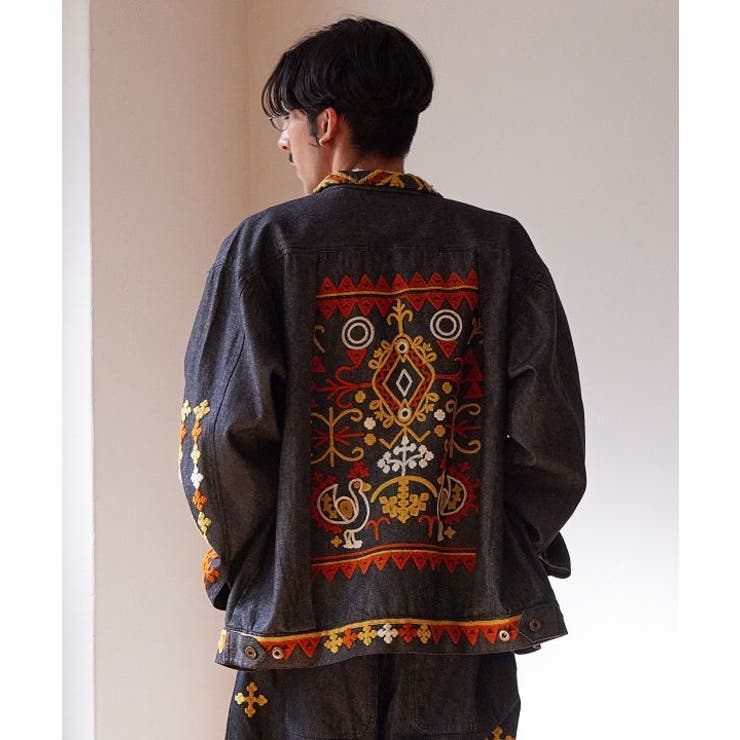 ブラック | 【チャイハネ】カチデニメンズシャツ | アミナコレクション