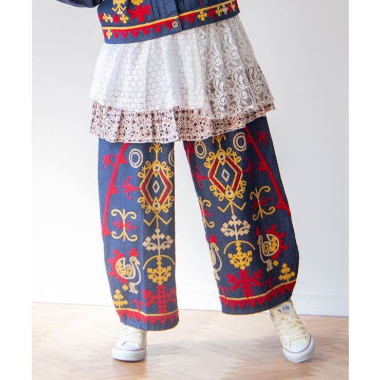 ブルー | 【チャイハネ】カチデナパンツ | アミナコレクション 