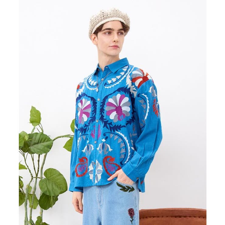 【チャイハネ】エルジャン刺繍メンズシャツ | アミナコレクション  | 詳細画像3 