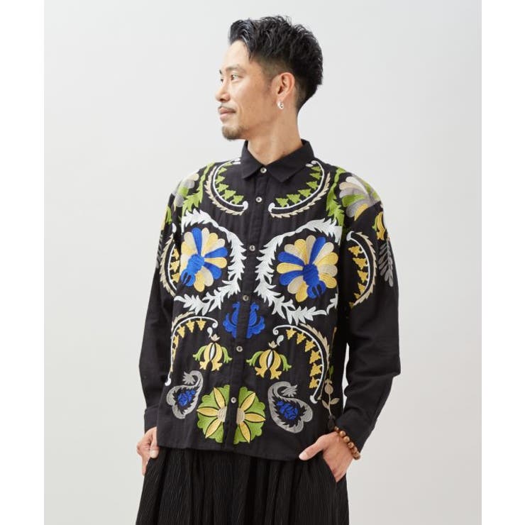 【チャイハネ】エルジャン刺繍メンズシャツ | アミナコレクション  | 詳細画像7 