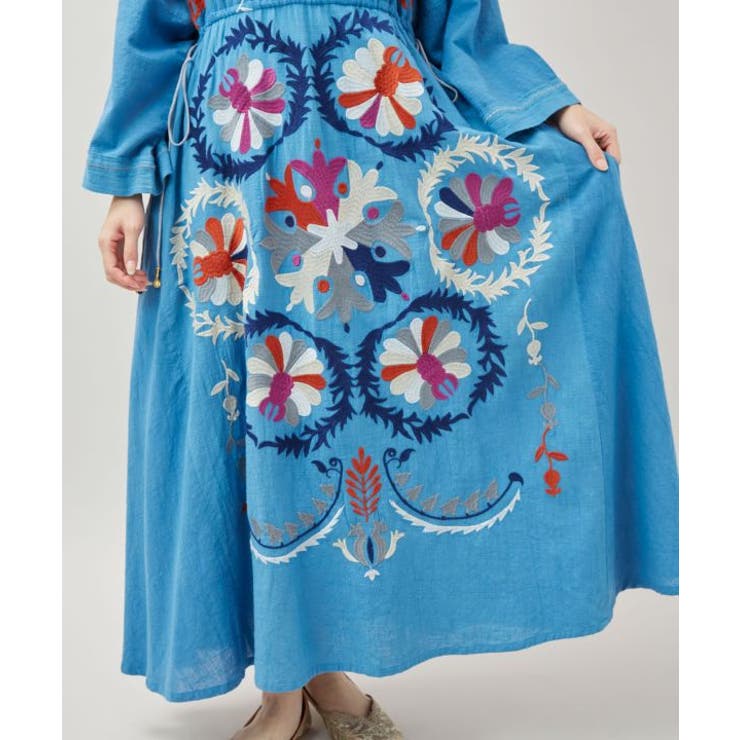 【チャイハネ】エルジャン刺繍ワンピース | アミナコレクション  | 詳細画像7 