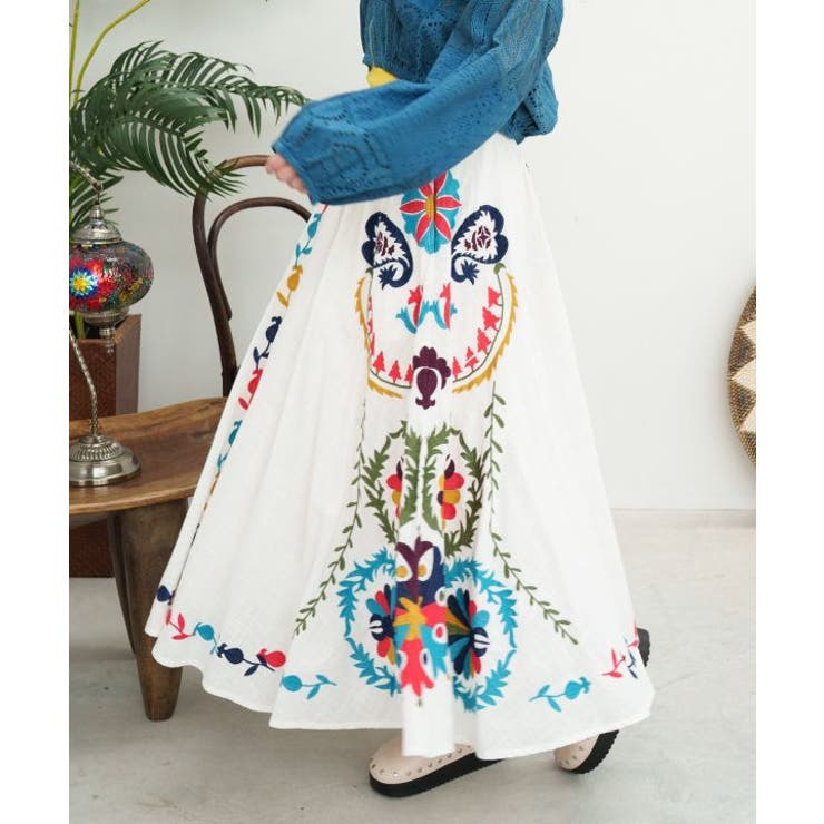 【チャイハネ】エルジャン刺繍スカート | アミナコレクション  | 詳細画像2 