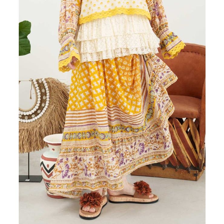 イエロー | 【チャイハネ】カリシュマスカート | アミナコレクション 
