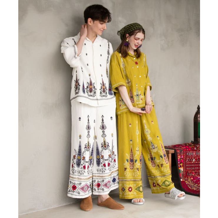 【チャイハネ】アナーシャメンズ開襟シャツ | アミナコレクション  | 詳細画像1 