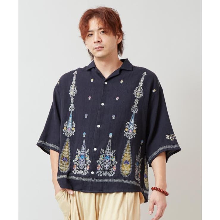 【チャイハネ】アナーシャメンズ開襟シャツ | アミナコレクション  | 詳細画像12 