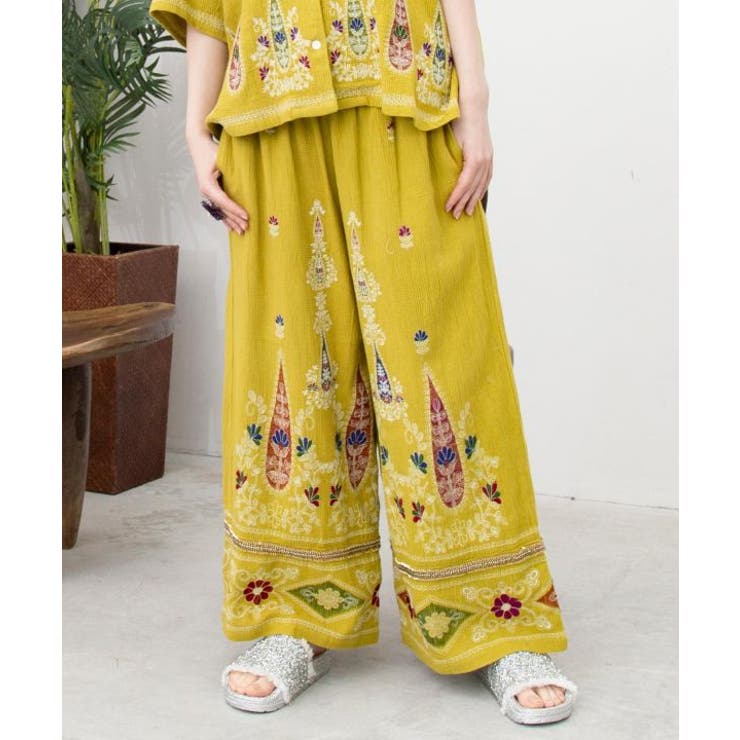イエロー | 【チャイハネ】アナーシャパンツ | アミナコレクション 