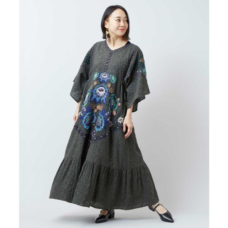 【チャイハネ】ロザリナ刺繍ワンピース | アミナコレクション  | 詳細画像3 