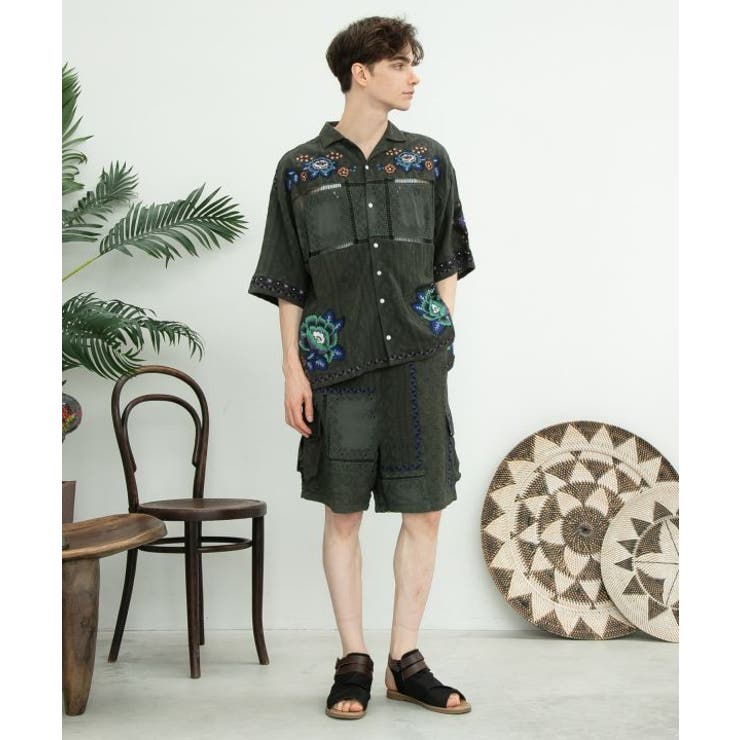 【チャイハネ】ロザリナメンズシャツ | アミナコレクション  | 詳細画像1 