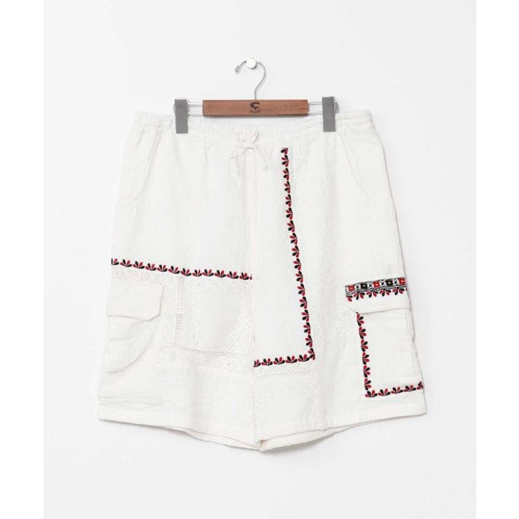 ホワイト | 【チャイハネ】ロザリナメンズハーフパンツ | アミナコレクション 