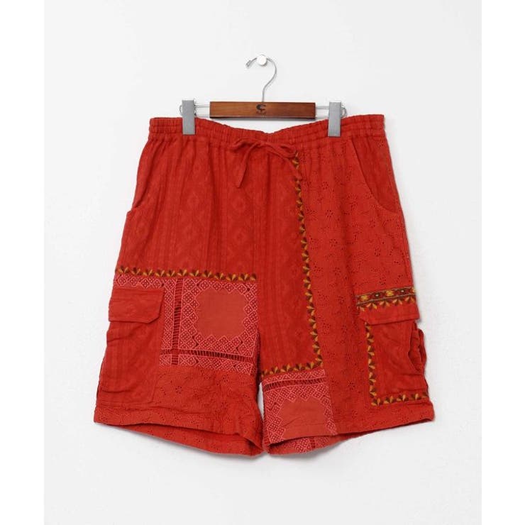 ブラウン | 【チャイハネ】ロザリナメンズハーフパンツ | アミナコレクション 