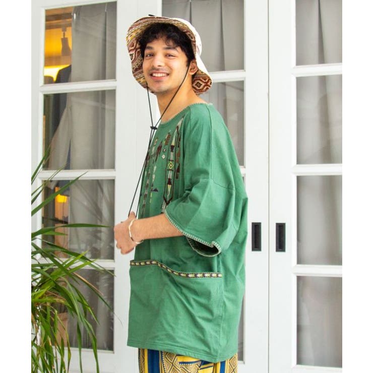 【チャイハネ】ネイーナメンズＴシャツ | アミナコレクション  | 詳細画像3 