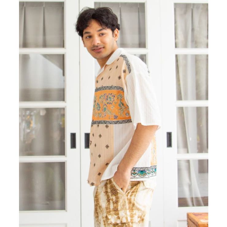 【チャイハネ】レヘンナ開襟メンズシャツ | アミナコレクション | 詳細画像3 