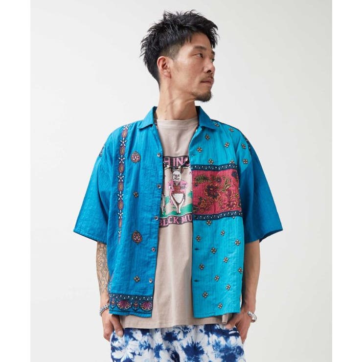 【チャイハネ】レヘンナ開襟メンズシャツ | アミナコレクション | 詳細画像6 