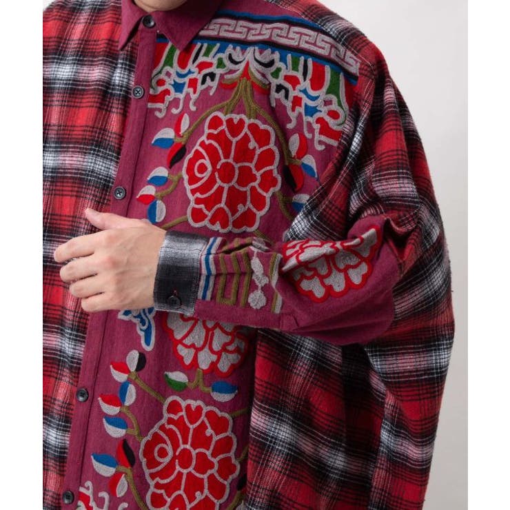 【チャイハネ】チベッチェメンズシャツ | アミナコレクション | 詳細画像13 