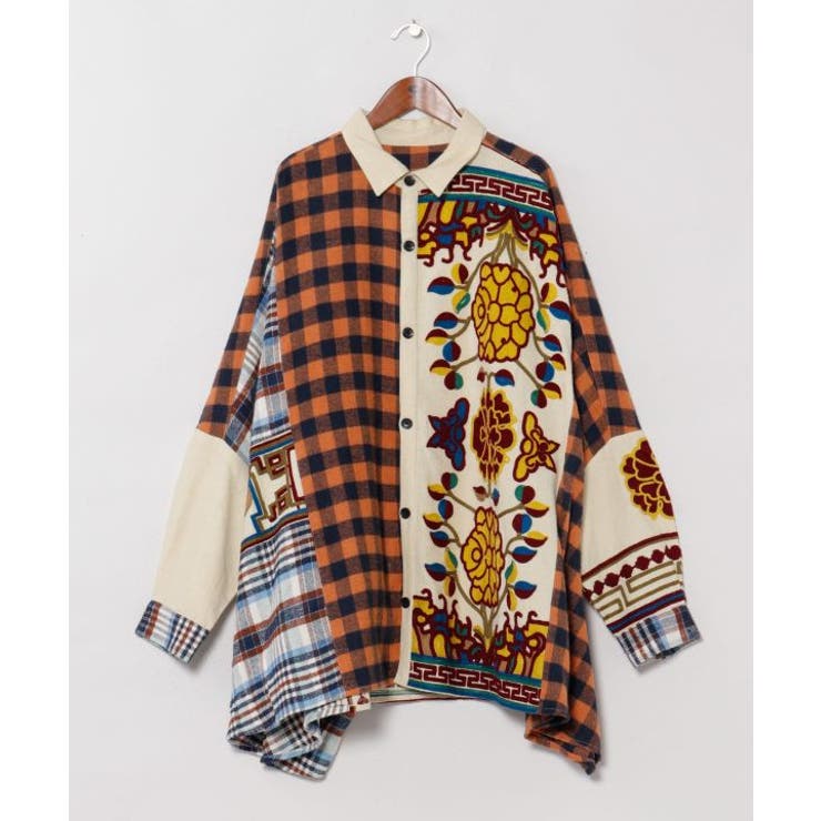 【チャイハネ】チベッチェメンズシャツ | アミナコレクション | 詳細画像3 