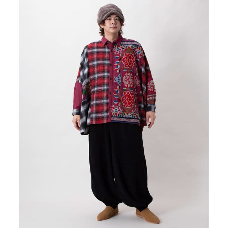 【チャイハネ】チベッチェメンズシャツ | アミナコレクション | 詳細画像5 