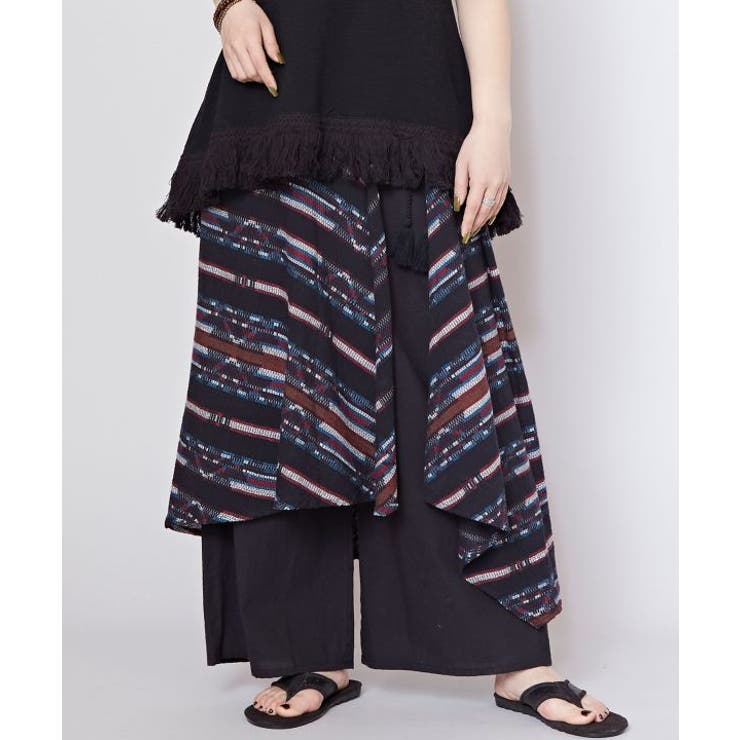 ブラック | 【チャイハネ】ウィル変形ワイドパンツ | アミナコレクション 