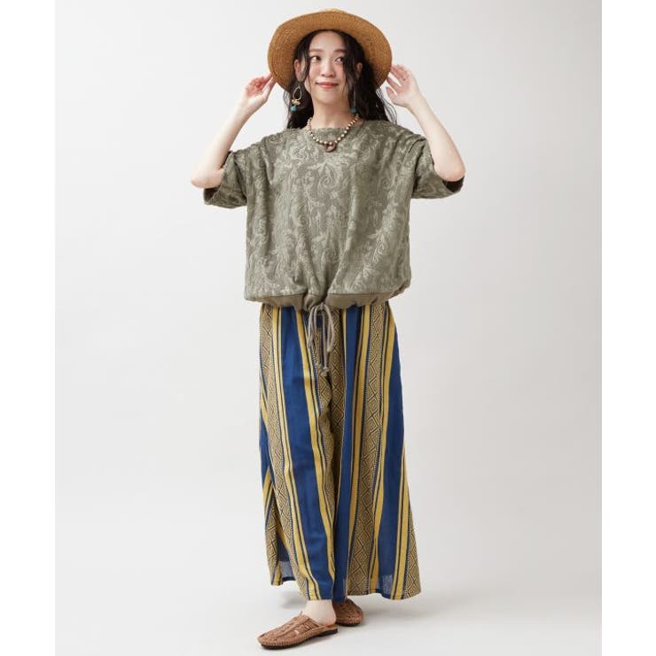 【チャイハネ】ストーティブワイドパンツ | アミナコレクション  | 詳細画像4 
