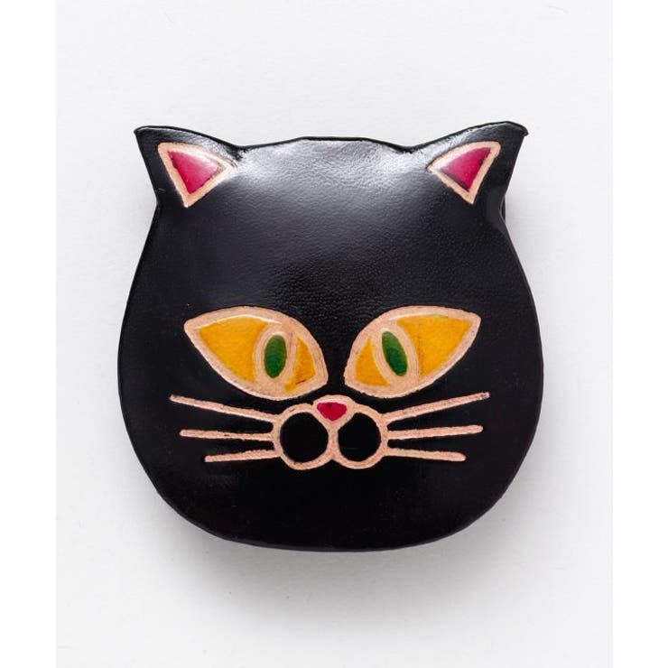 ブラック | 【チャイハネ】キャットコインパース | アミナコレクション 