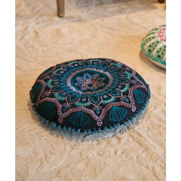 ネイビー | 【チャイハネ】ジャスタクッション | アミナコレクション 