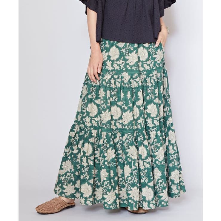 グリーン | 【チャイハネ】タニーシュスカート | アミナコレクション 