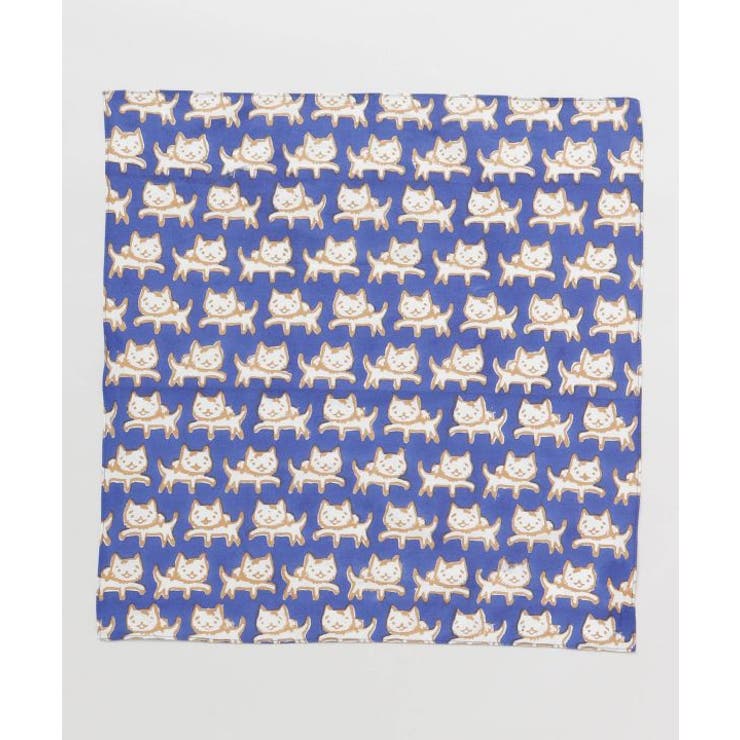 ネイビー | 【チャイハネ】ブロックおかかバンダナ | アミナコレクション 