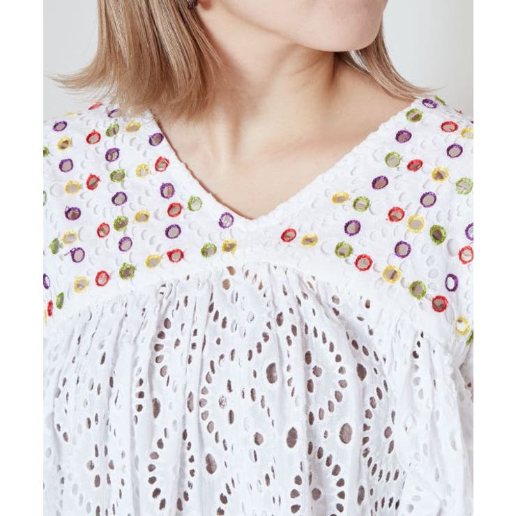 チャイハネ　アミナ　ミラーロＴＯＰ チャイハネ アミナ ミラーロTOP ミラーロTOP(WHITE