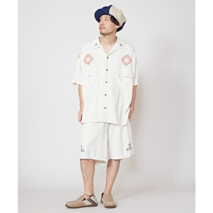YOKOHAMA BEER×grn×Amina カラハナビメンズハーフパンツ | アミナコレクション | 詳細画像1 