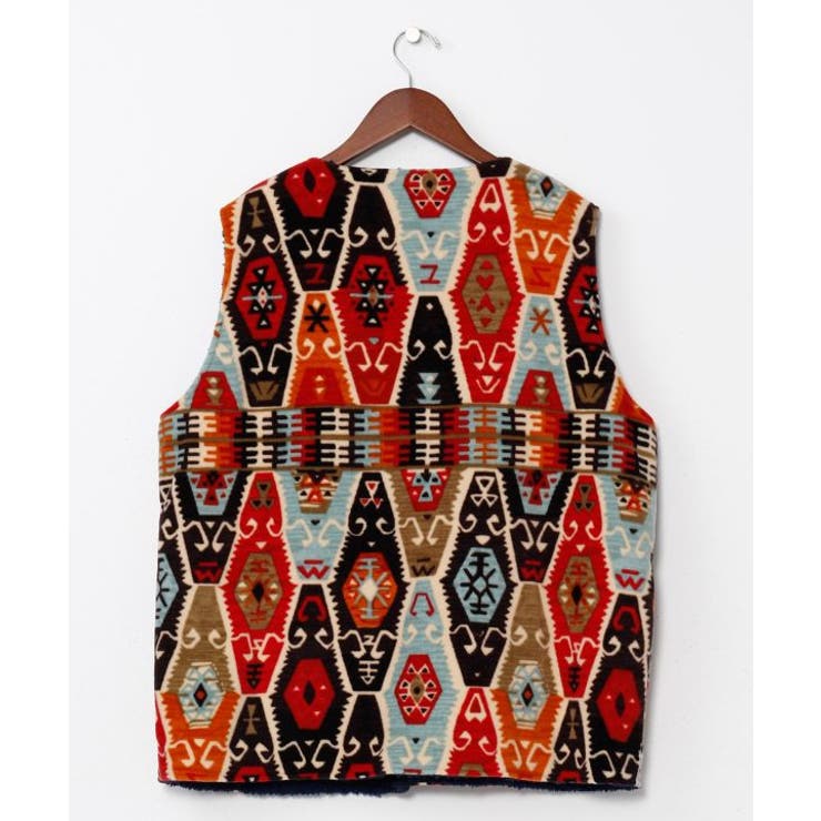 【チャイハネ】Amina×grn パタフリメンズベスト | アミナコレクション | 詳細画像2 