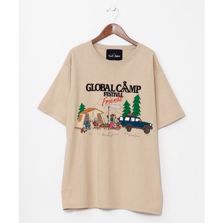 ベージュ | 【チャイハネ】ラファーミメンズTシャツ【Amina×grn×ogawa】 | アミナコレクション 