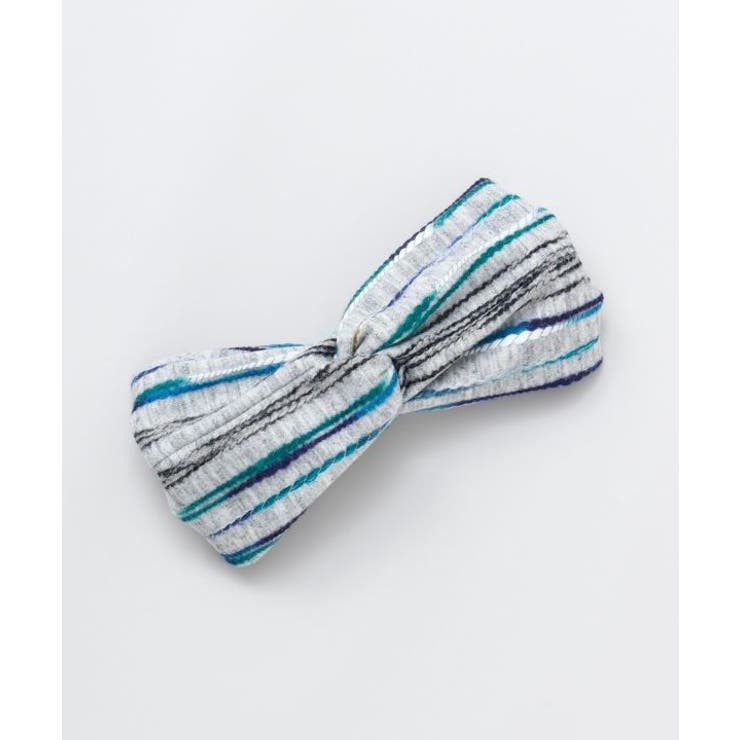 ブルー | 【チャイハネ】ソフトボーダーヘアバンド | アミナコレクション 