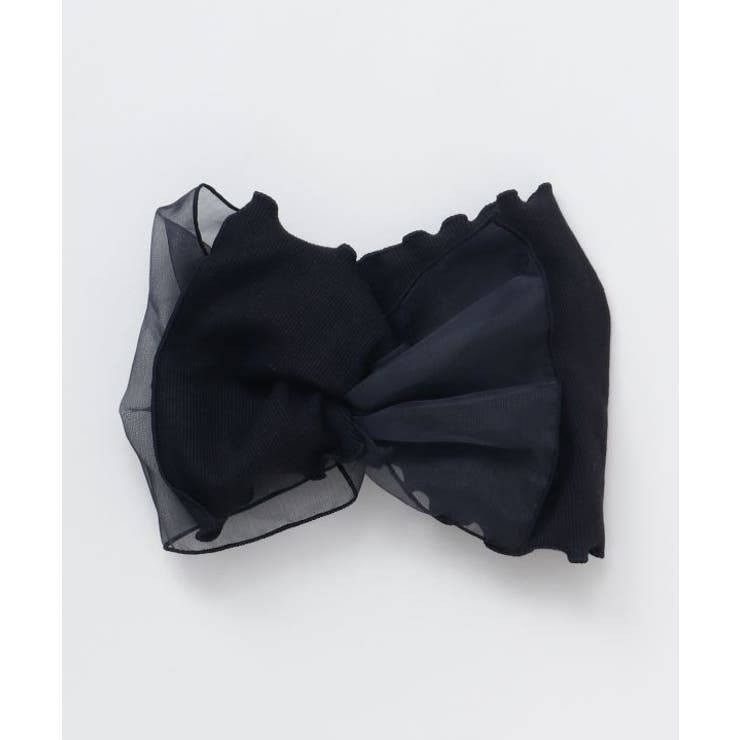 ブラック | 【チャイハネ】フリルタッチヘアバンド | アミナコレクション 