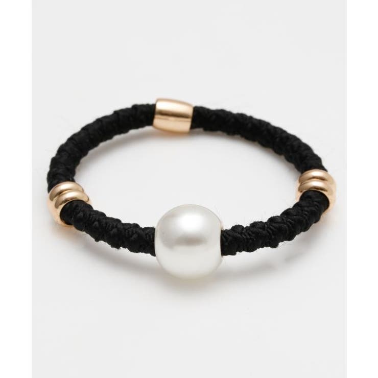 ブラック | 【チャイハネ】エキパールヘアゴム | アミナコレクション 