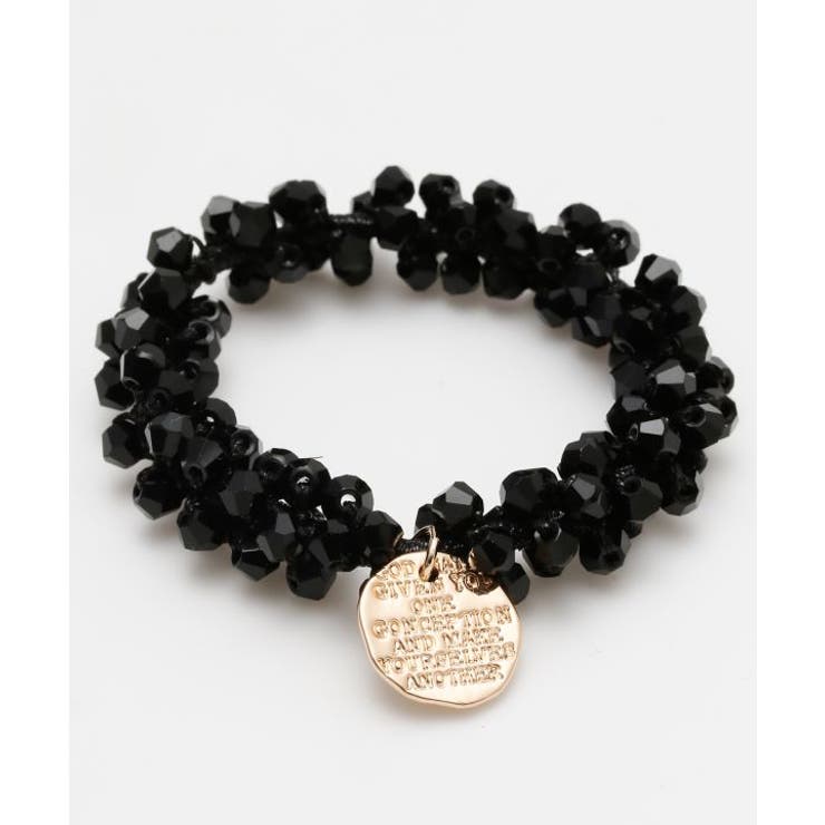 ブラック | 【チャイハネ】ギャラックビジュヘアゴム | アミナコレクション 