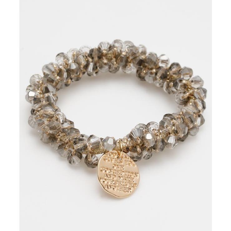 グレー | 【チャイハネ】ギャラックビジュヘアゴム | アミナコレクション 