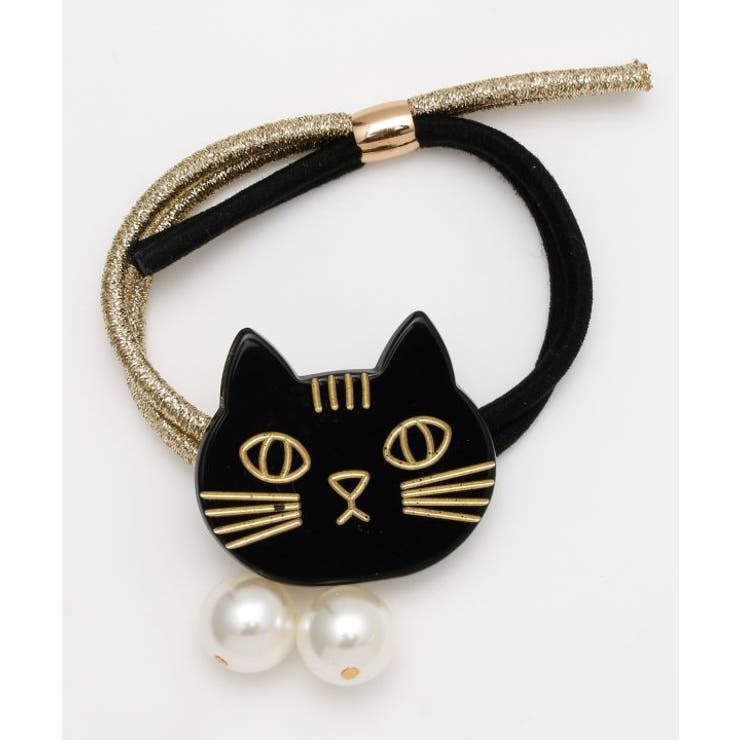 ブラック | 【チャイハネ】キャットパヘアゴム | アミナコレクション 